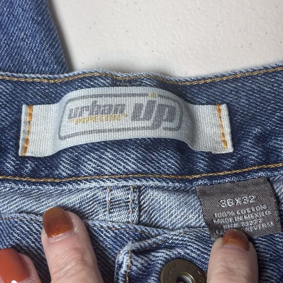 Urban Up Pipeline Vintage 90s light wash Men's Straight jeans size 36 by 32 - Picture 3 of 12